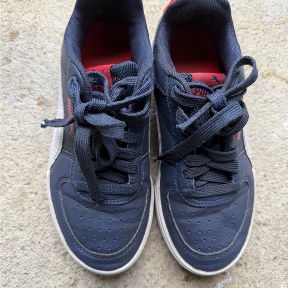 Puma Kids Navy and Red Sneakers - Picture 7 of 10